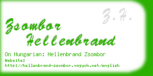 zsombor hellenbrand business card